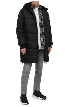 Мужская утепленное пальто DOLCE & GABBANA черного цвета по цене 188500 руб., арт. G9S02T/HUMBF | Фото 2 Мужская утепленное пальто DOLCE & GABBANA черного цвета, арт. G9S02T/HUMBF | Фото 2