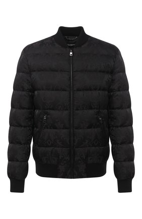 Мужской пуховый бомбер DOLCE & GABBANA черного цвета по цене 159500 руб., арт. G90U9T/FJSBC | Фото 1 Мужской пуховый бомбер DOLCE & GABBANA черного цвета, арт. G90U9T/FJSBC | Фото 1