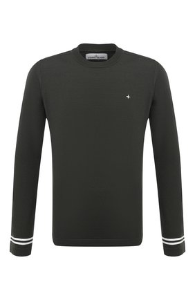 Мужской шерстяной джемпер STONE ISLAND зеленого цвета по цене 24450 руб., арт. 7315544C4 | Фото 1 Мужской шерстяной джемпер STONE ISLAND зеленого цвета, арт. 7315544C4 | Фото 1