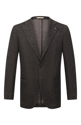 Мужской пиджак из шерсти и хлопка SARTORIA LATORRE темно-коричневого цвета по цене 51650 руб., арт. JEF74 JA3133 | Фото 1 Мужской пиджак из шерсти и хлопка SARTORIA LATORRE темно-коричневого цвета, арт. JEF74 JA3133 | Фото 1