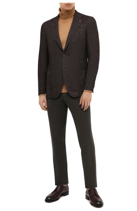 Мужской пиджак из шерсти и хлопка SARTORIA LATORRE темно-коричневого цвета по цене 51650 руб., арт. JEF74 JA3133 | Фото 2 Мужской пиджак из шерсти и хлопка SARTORIA LATORRE темно-коричневого цвета, арт. JEF74 JA3133 | Фото 2