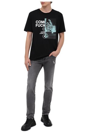 Мужская хлопковая футболка COMME DES FUCKDOWN черного цвета по цене 4990 руб., арт. CDFU1083 | Фото 2 Мужская хлопковая футболка COMME DES FUCKDOWN черного цвета, арт. CDFU1083 | Фото 2