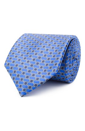 Мужской шелковый галстук ZILLI синего цвета по цене 23500 руб., арт. 51120/TIE | Фото 1 Мужской шелковый галстук ZILLI синего цвета, арт. 51120/TIE | Фото 1