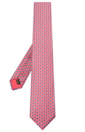 Мужской шелковый галстук ZILLI красного цвета, арт. 51120/TIE | Фото 2 (Материал: Шелк, Текстиль; Принт: С принтом; Региональные ограничения белый список (Axapta Mercury): RU)