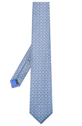 Мужской шелковый галстук ZILLI синего цвета по цене 23500 руб., арт. 51099/TIE | Фото 2 Мужской шелковый галстук ZILLI синего цвета, арт. 51099/TIE | Фото 2