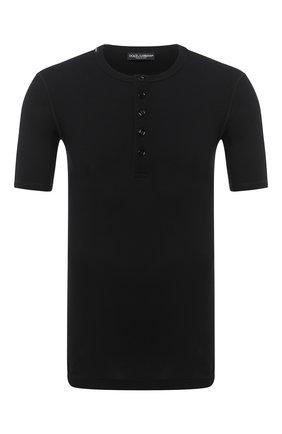 Мужская хлопковая футболка DOLCE & GABBANA черного цвета по цене 21700 руб., арт. G8MC5T/FU7AV | Фото 1 Мужская хлопковая футболка DOLCE & GABBANA черного цвета, арт. G8MC5T/FU7AV | Фото 1