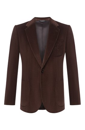 Мужской хлопковый пиджак DOLCE & GABBANA коричневого цвета по цене 184500 руб., арт. G20S5Z/FUVB2 | Фото 1 Мужской хлопковый пиджак DOLCE & GABBANA коричневого цвета, арт. G20S5Z/FUVB2 | Фото 1