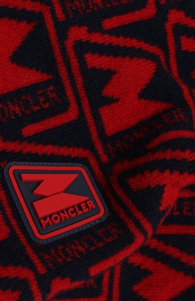 Мужской шерстяной шарф MONCLER красного цвета по цене 33400 руб., арт. F2-091-9Z753-00-A9379 | Фото 2 Мужской шерстяной шарф MONCLER красного цвета, арт. F2-091-9Z753-00-A9379 | Фото 2