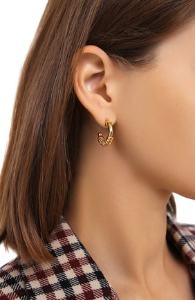 Женские серьги BOTTEGA VENETA золотого цвета по цене 59950 руб., арт. 629385/VAHU0 | Фото 2 Женские серьги BOTTEGA VENETA золотого цвета, арт. 629385/VAHU0 | Фото 2 (Материал: Серебро; Региональные ограничения белый список (Axapta Mercury): RU)