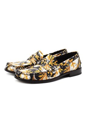 Мужские кожаные пенни-лоферы VERSACE разноцветного цвета по цене 59950 руб., арт. DSU7219/DVSBAC | Фото 1 Мужские кожаные пенни-лоферы VERSACE разноцветного цвета, арт. DSU7219/DVSBAC | Фото 1