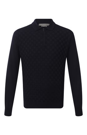 Мужское шерстяное поло CORNELIANI темно-синего цвета по цене 34850 руб., арт. 86M506-0825101/00 | Фото 1 Мужское шерстяное поло CORNELIANI темно-синего цвета, арт. 86M506-0825101/00 | Фото 1