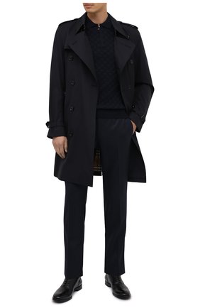 Мужское шерстяное поло CORNELIANI темно-синего цвета по цене 34850 руб., арт. 86M506-0825101/00 | Фото 2 Мужское шерстяное поло CORNELIANI темно-синего цвета, арт. 86M506-0825101/00 | Фото 2