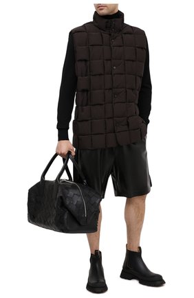 Мужская кожаная дорожная сумка BOTTEGA VENETA черного цвета по цене 263500 руб., арт. 629144/VCRU2 | Фото 2 Мужская кожаная дорожная сумка BOTTEGA VENETA черного цвета, арт. 629144/VCRU2 | Фото 2
