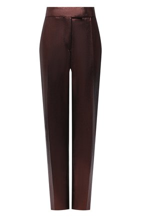 Женские шерстяные брюки TOM FORD темно-коричневого цвета по цене 219500 руб., арт. PAW328-FAX647 | Фото 1 Женские шерстяные брюки TOM FORD темно-коричневого цвета, арт. PAW328-FAX647 | Фото 1