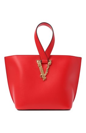 Женская сумка virtus VERSACE красного цвета по цене 139500 руб., арт. DBFH470/D5VIT | Фото 1 Женская сумка virtus VERSACE красного цвета, арт. DBFH470/D5VIT | Фото 1