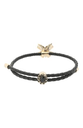 Женский браслет ALEXANDER MCQUEEN черного цвета по цене 28100 руб., арт. 630119/CVJCK | Фото 2 Женский браслет ALEXANDER MCQUEEN черного цвета, арт. 630119/CVJCK | Фото 2