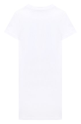 Детское хлопковое платье BALMAIN белого цвета по цене 9885 руб., арт. 6N8081/NC610/12-16 | Фото 2 Детское хлопковое платье BALMAIN белого цвета, арт. 6N8081/NC610/12-16 | Фото 2 (Материал внешний: Хлопок; Случай: Повседневный; Рукава: Короткие; Девочки Кросс-КТ: Платье-одежда; Ростовка одежда: 12 лет | 152 см, 13 - 15 лет | 158 см, 16 лет | 164 см)