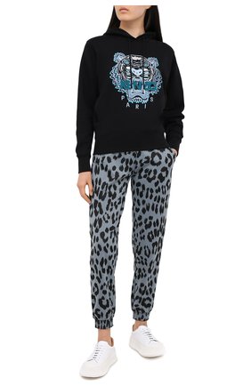 Женский хлопковое худи KENZO черного цвета по цене 29800 руб., арт. FA62SW8714XA | Фото 2 Женский хлопковое худи KENZO черного цвета, арт. FA62SW8714XA | Фото 2