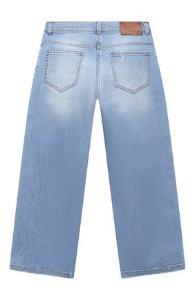 Детские джинсы DOLCE & GABBANA голубого цвета по цене 25500 руб., арт. L51F67/LD786/8-14 | Фото 2 Детские джинсы DOLCE & GABBANA голубого цвета, арт. L51F67/LD786/8-14 | Фото 2