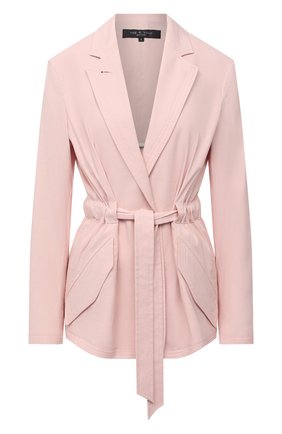 Женский жакет из льна и вискозы RAG&BONE светло-розового цвета по цене 49950 руб., арт. WAW20P4009NH09 | Фото 1 Женский жакет из льна и вискозы RAG&BONE светло-розового цвета, арт. WAW20P4009NH09 | Фото 1
