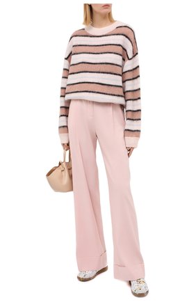 Женские брюки из льна и вискозы RAG&BONE светло-розового цвета по цене 38300 руб., арт. WAW20P7013NH13 | Фото 2 Женские брюки из льна и вискозы RAG&BONE светло-розового цвета, арт. WAW20P7013NH13 | Фото 2