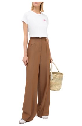 Женская хлопковая футболка RAG&BONE белого цвета по цене 11750 руб., арт. WCC20PT085CH85 | Фото 2 Женская хлопковая футболка RAG&BONE белого цвета, арт. WCC20PT085CH85 | Фото 2