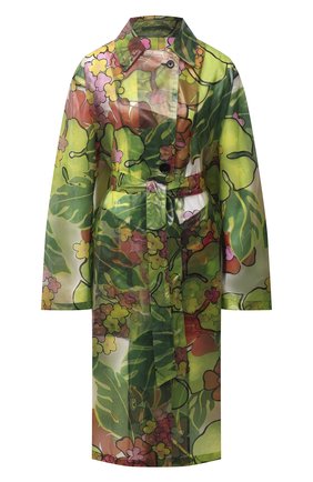 Женский плащ DRIES VAN NOTEN зеленого цвета по цене 117000 руб., арт. 202-30296-1081 | Фото 1 Женский плащ DRIES VAN NOTEN зеленого цвета, арт. 202-30296-1081 | Фото 1