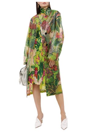 Женский плащ DRIES VAN NOTEN зеленого цвета по цене 117000 руб., арт. 202-30296-1081 | Фото 2 Женский плащ DRIES VAN NOTEN зеленого цвета, арт. 202-30296-1081 | Фото 2
