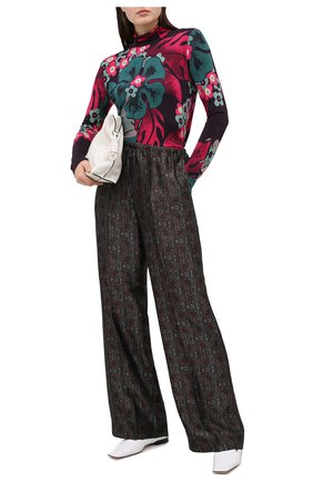 Женские брюки из вискозы и шелка DRIES VAN NOTEN зеленого цвета по цене 65950 руб., арт. 202-30985-1331 | Фото 2 Женские брюки из вискозы и шелка DRIES VAN NOTEN зеленого цвета, арт. 202-30985-1331 | Фото 2