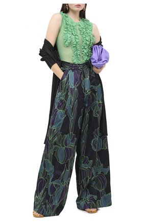 Женский топ DRIES VAN NOTEN зеленого цвета по цене 27700 руб., арт. 202-31130-1202 | Фото 2 Женский топ DRIES VAN NOTEN зеленого цвета, арт. 202-31130-1202 | Фото 2