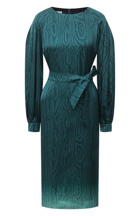 Женское платье из вискозы DRIES VAN NOTEN бирюзового цвета по цене 95300 руб., арт. 202-38645-1158 | Фото 1 Женское платье из вискозы DRIES VAN NOTEN бирюзового цвета, арт. 202-38645-1158 | Фото 1
