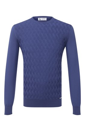 Мужской шерстяной джемпер IL BORGO CASHMERE синего цвета по цене 62050 руб., арт. 56-561-01G0 | Фото 1 Мужской шерстяной джемпер IL BORGO CASHMERE синего цвета, арт. 56-561-01G0 | Фото 1