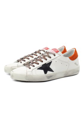 Мужские кожаные кеды superstar GOLDEN GOOSE DELUXE BRAND белого цвета по цене 28800 руб., арт. GMF00101.F000616 | Фото 1 Мужские кожаные кеды superstar GOLDEN GOOSE DELUXE BRAND белого цвета, арт. GMF00101.F000616 | Фото 1