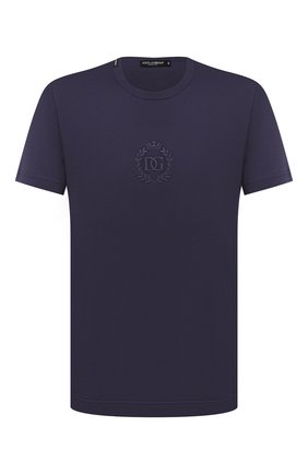 Мужская хлопковая футболка DOLCE & GABBANA фиолетового цвета по цене 42250 руб., арт. G8MG5Z/FU7EQ | Фото 1 Мужская хлопковая футболка DOLCE & GABBANA фиолетового цвета, арт. G8MG5Z/FU7EQ | Фото 1 (Материал внешний: Хлопок; Длина (для топов): Стандартные; Рукава: Короткие; Принт: Без принта; Стили: Кэжуэл)