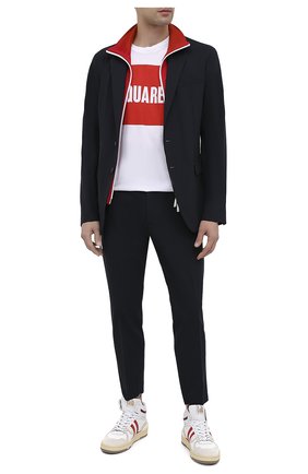 Мужской шерстяной пиджак DSQUARED2 темно-синего цвета по цене 95000 руб., арт. S74BN1002/S40320 | Фото 2 Мужской шерстяной пиджак DSQUARED2 темно-синего цвета, арт. S74BN1002/S40320 | Фото 2