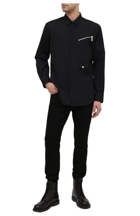 Мужская хлопковая рубашка DSQUARED2 черного цвета по цене 32450 руб., арт. S74DM0469/S36275 | Фото 2 Мужская хлопковая рубашка DSQUARED2 черного цвета, арт. S74DM0469/S36275 | Фото 2