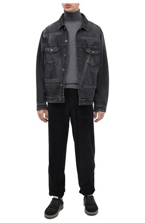 Мужской хлопковые джоггеры KENZO черного цвета по цене 34500 руб., арт. FA65PA7514VU | Фото 2 Мужской хлопковые джоггеры KENZO черного цвета, арт. FA65PA7514VU | Фото 2