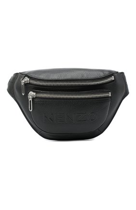 Мужская кожаная поясная сумка KENZO черного цвета по цене 28900 руб., арт. FA65SA507L45 | Фото 1 Мужская кожаная поясная сумка KENZO черного цвета, арт. FA65SA507L45 | Фото 1