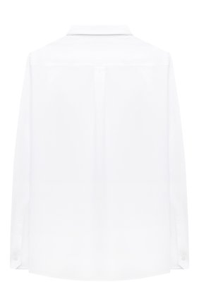 Детская хлопковая рубашка DOLCE & GABBANA белого цвета по цене 19200 руб., арт. L42S70/G7WXV/8-14 | Фото 2 Детская хлопковая рубашка DOLCE & GABBANA белого цвета, арт. L42S70/G7WXV/8-14 | Фото 2 (Рукава: Длинные; Материал внешний: Хлопок; Стили: Классический; Ростовка одежда: 10 - 11 лет | 140 - 146см, 12 лет | 152 см, 8 лет | 128 см)