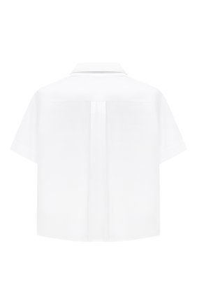 Детская сорочка с короткими рукавами DOLCE & GABBANA белого цвета, арт. L42S79/G7WXW/2-6 | Фото 2 (Материал внешний: Хлопок; Случай: Повседневный; Рукава: Короткие; Мальчики-школьная форма: Рубашки; Региональные ограничения белый список (Axapta Mercury): RU; Ростовка одежда: 2 года | 92 см, 3 года | 98 см, 4 года | 104 см, 5 лет | 110 см, 6 лет | 116 см)