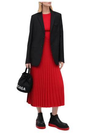 Женская юбка из вискозы BALENCIAGA красного цвета по цене 113500 руб., арт. 620998/T5133 | Фото 2 Женская юбка из вискозы BALENCIAGA красного цвета, арт. 620998/T5133 | Фото 2