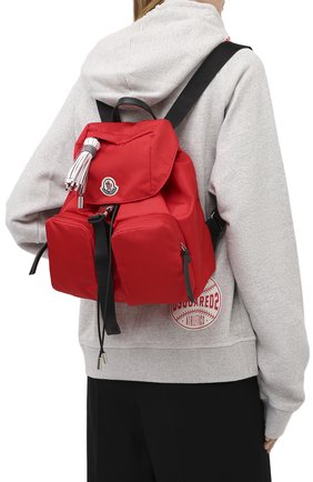Женский рюкзак dauphine large MONCLER красного цвета по цене 74200 руб., арт. F2-09B-5A700-00-02SJJ | Фото 2 Женский рюкзак dauphine large MONCLER красного цвета, арт. F2-09B-5A700-00-02SJJ | Фото 2