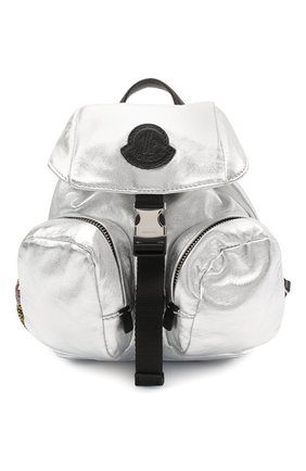 Женский рюкзак dauphine mini MONCLER серебряного цвета, арт. F2-09B-5L702-00-02SJG | Фото 1 (Размер: mini; Ремень/цепочка: На ремешке; Материал: Натуральная кожа)