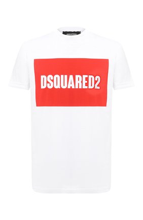 Мужская хлопковая футболка DSQUARED2 белого цвета по цене 18950 руб., арт. S74GD0720/S22427 | Фото 1 Мужская хлопковая футболка DSQUARED2 белого цвета, арт. S74GD0720/S22427 | Фото 1