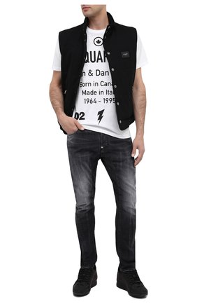 Мужская хлопковая футболка DSQUARED2 белого цвета по цене 20900 руб., арт. S74GD0746/S23009 | Фото 2 Мужская хлопковая футболка DSQUARED2 белого цвета, арт. S74GD0746/S23009 | Фото 2