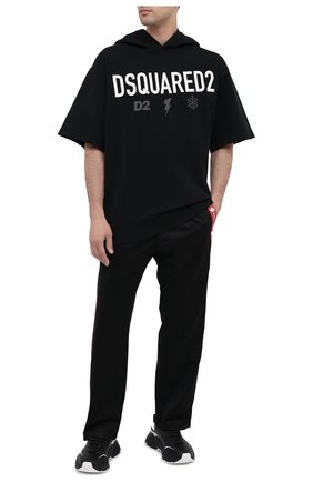 Мужской хлопковое худи DSQUARED2 черного цвета по цене 39100 руб., арт. S74GU0420/S25030 | Фото 2 Мужской хлопковое худи DSQUARED2 черного цвета, арт. S74GU0420/S25030 | Фото 2