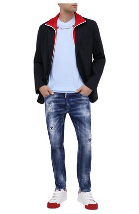 Мужские джинсы DSQUARED2 синего цвета по цене 46950 руб., арт. S74LB0823/S30342 | Фото 2 Мужские джинсы DSQUARED2 синего цвета, арт. S74LB0823/S30342 | Фото 2