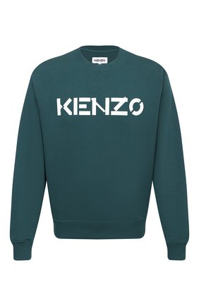 Мужской хлопковый свитшот KENZO зеленого цвета по цене 20600 руб., арт. FA65SW0004MD | Фото 1 Мужской хлопковый свитшот KENZO зеленого цвета, арт. FA65SW0004MD | Фото 1