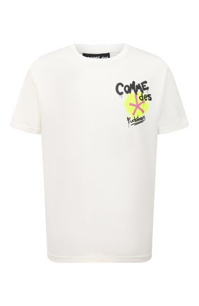 Мужская хлопковая футболка COMME DES FUCKDOWN белого цвета по цене 4990 руб., арт. CDFU1073 | Фото 1 Мужская хлопковая футболка COMME DES FUCKDOWN белого цвета, арт. CDFU1073 | Фото 1