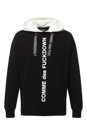 Мужской хлопковое худи COMME DES FUCKDOWN черного цвета по цене 10450 руб., арт. CDFU1001 | Фото 1 Мужской хлопковое худи COMME DES FUCKDOWN черного цвета, арт. CDFU1001 | Фото 1